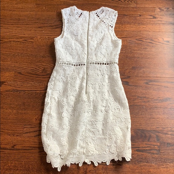 Lulus White Mini Dress: 💐 - Picture 2 of 4